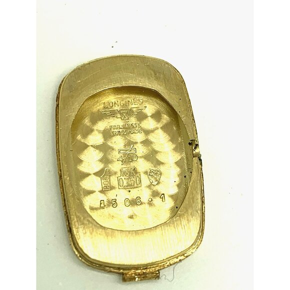 Longines Womens Watch 18k Yellow Gold Textured Vintage 1974 Swiss Hand Wind 15mm - Picture 7 of 16